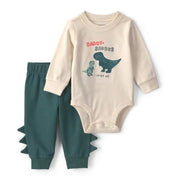 Carter's Erkek Bebek Uzun Kollu Body Pantolon 2'li Set Ekru