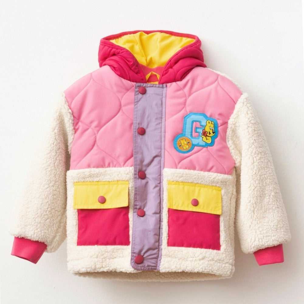 Haribo Kız Çocuk Polar Mont Pembe