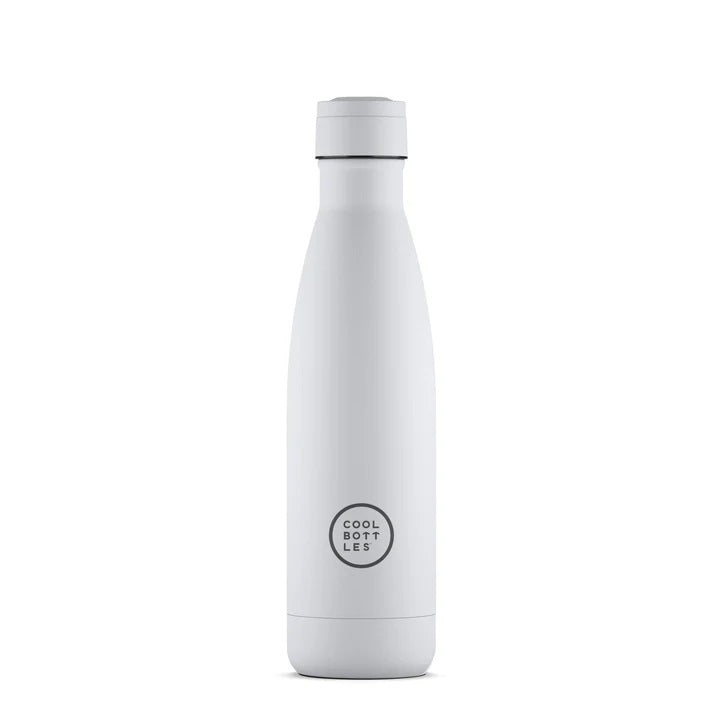 Cool Bottles Paslanmaz Çelik Şişe - The Bottle Mono White 500ml