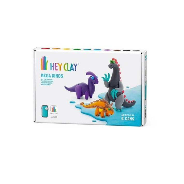 Hey Clay Yaratıcı Kil Seti - Ankylosaurus, Parasaurolophus, Therizinosaurus