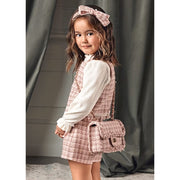 Abel & Lula Kışlık Kız Bluz Bermuda Şort Set Pembe