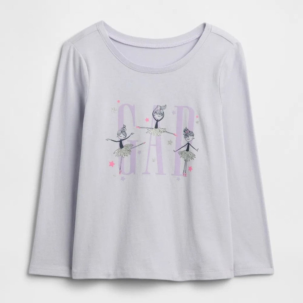 GAP Logolu Kız Bebek Sweatshirt Lila