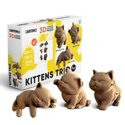 Cartonic 3D Puzzle - Kıttens Trıo - Eğitici Oyuncak