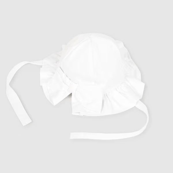 Mayoral Yazlık Kız Bebek Şapka Beyaz