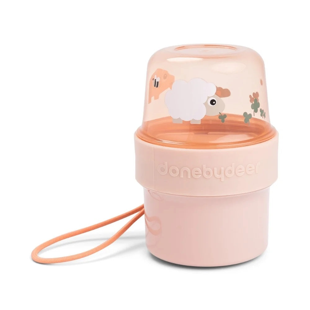 Done by Deer Tiny Farm Taşınabilir Çift Hazneli Atıştırmalık Kapsülü - Pembe