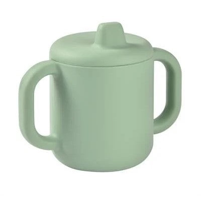 Beaba 2 Kulplu Silikon Öğrenme Suluğu Sage Green - Suluk
