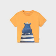 Mayoral Yazlık Erkek Bebek Kısa Kol T-shirt Turuncu