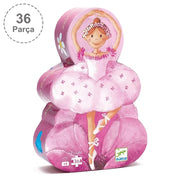 Djeco Dekoratif Puzzle 36 Parça - The Ballerina With The Flower