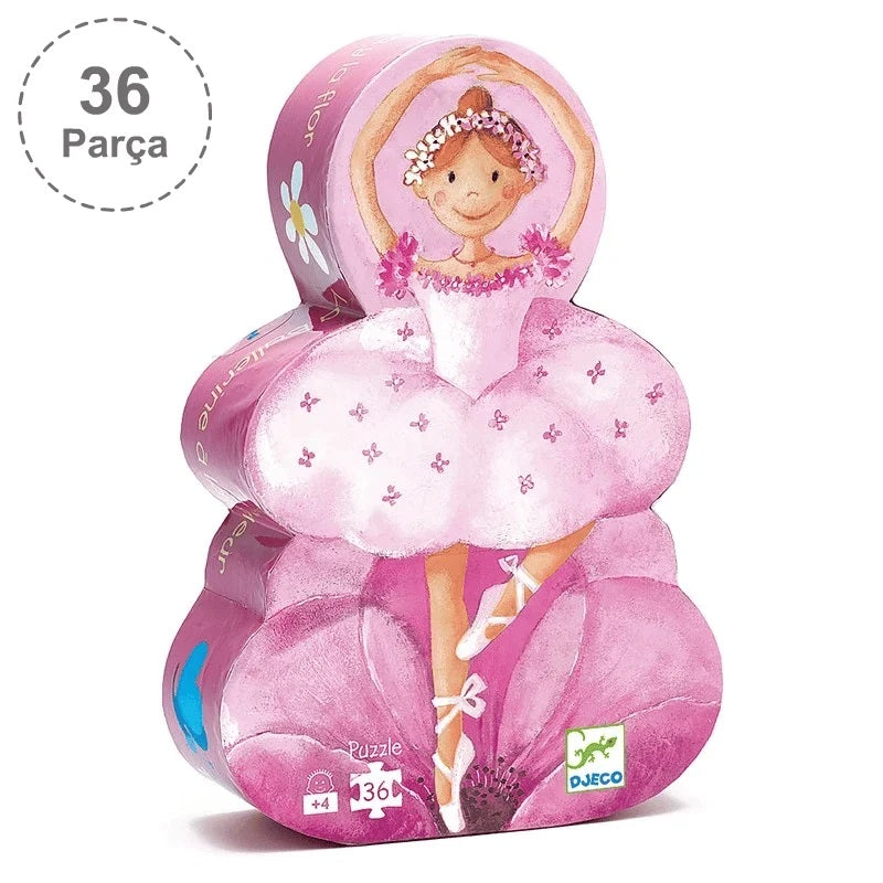 Djeco Dekoratif Puzzle 36 Parça - The Ballerina With The Flower