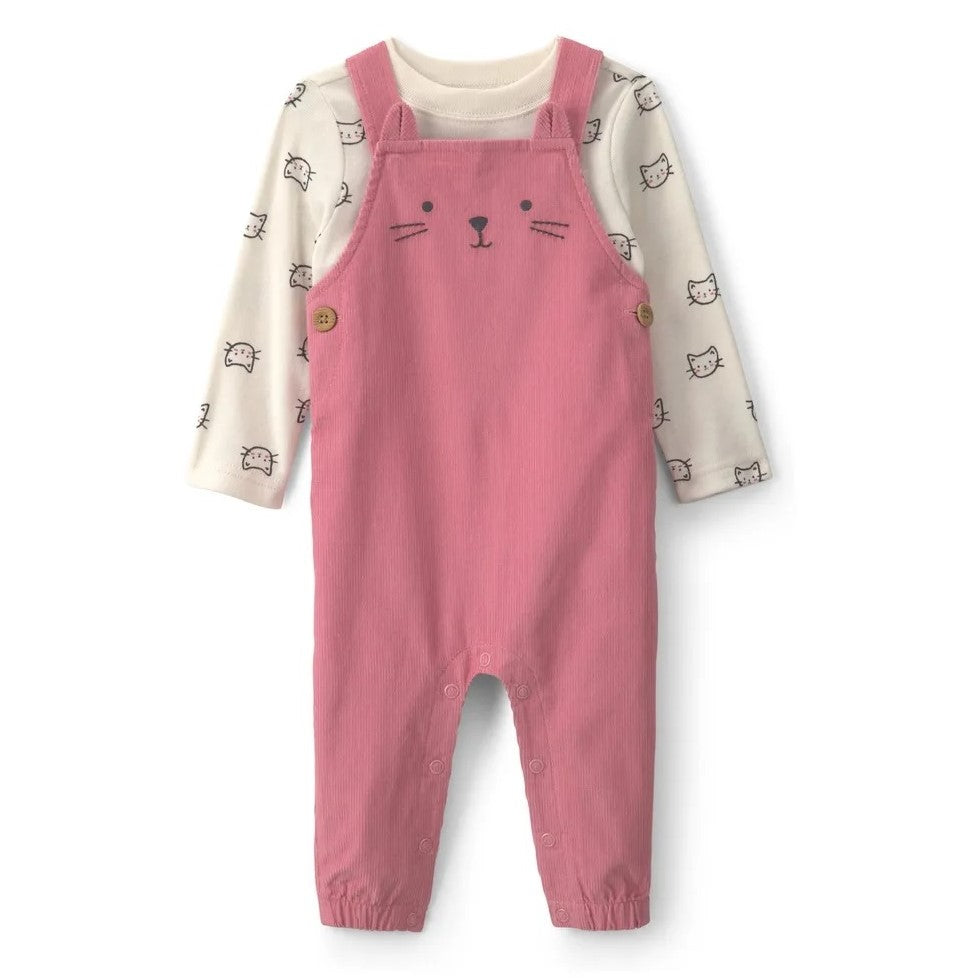 Carter's Kız Bebek Salopet 2'li Set Pembe
