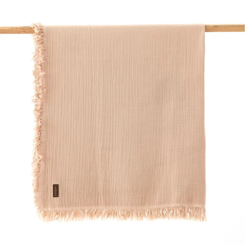 Miniboni 4 Katlı Müslin Battaniye 100*120 cm Bej