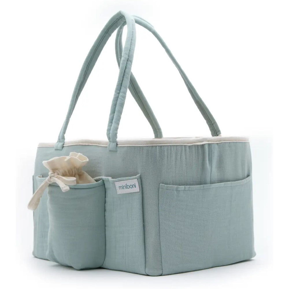 Miniboni Müslin Anne Organizer Çanta Mint