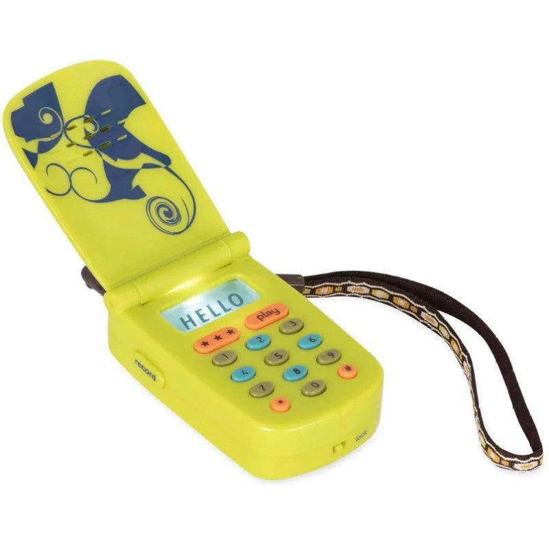 B Toys Hellophone Ses Kayıtlı, Müzikli Telefon - Yeşil