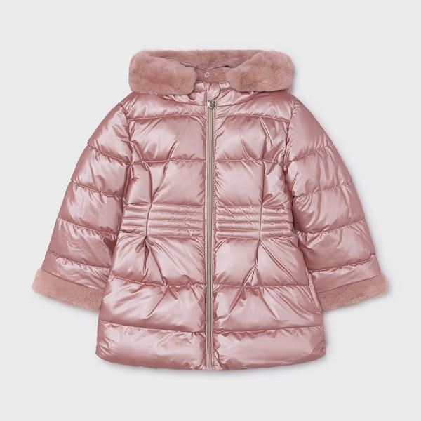 Mayoral Kışlık Kız Kapşonlu Anorak Mont Pembe