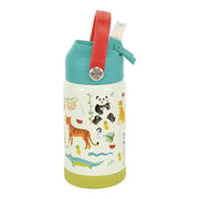 Floss & Rock Paslanmaz Çelik Pipetli Suluk-  Jungle STD