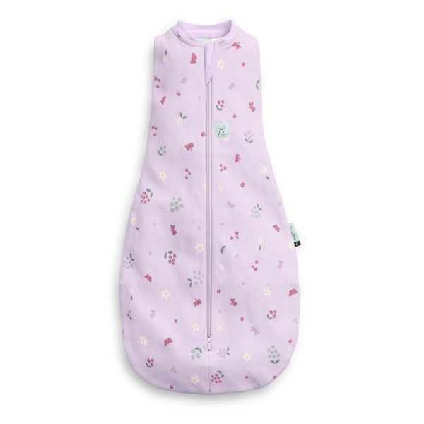 ErgoPouch Organik Pamuklu Kundak 1.0 Tog - Butterfly Garden Lila
