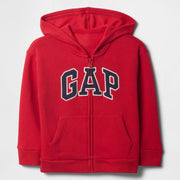 GAP Logolu Erkek Bebek Relaxed Fermuarlı S-Shirt Ceket Kırmızı