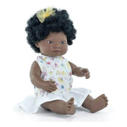Mf and E Baby Doll African Girl  (38 cm)
