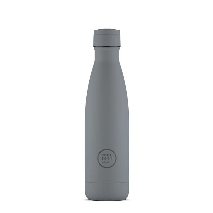 Cool Bottles Paslanmaz Çelik Şişe - The Bottle Pastel Grey 500ml