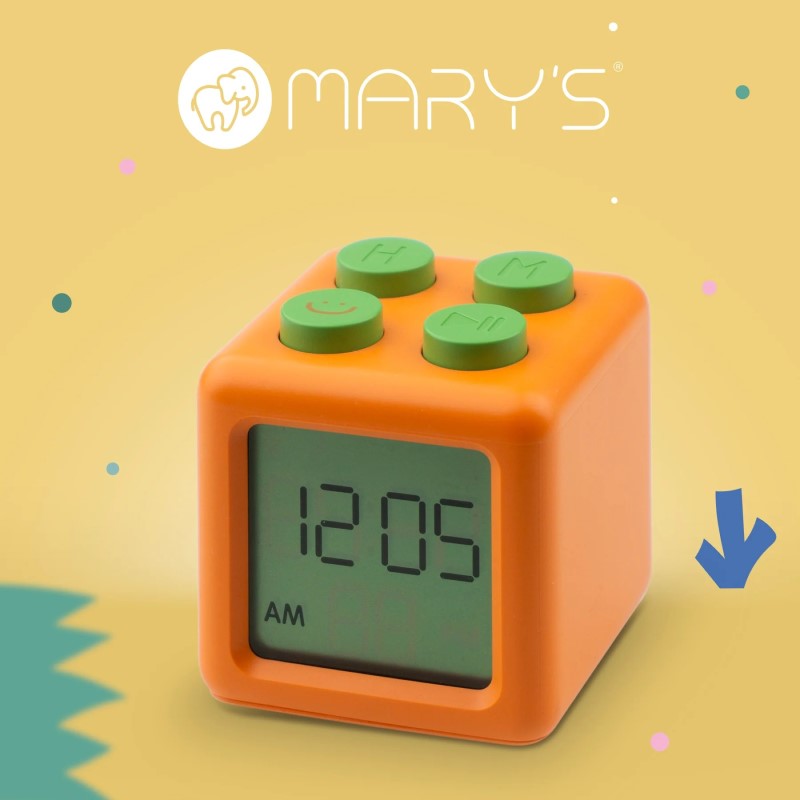Mary's Block Turuncu Çalar Saat