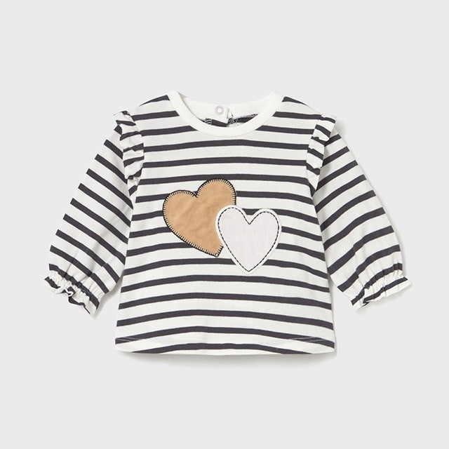 Mayoral Kışlık Kız Bebek Uzun Kol T-shirt Antrasit