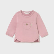 Mayoral Kışlık Kız Bebek Uzun Kol T-shirt Pembe