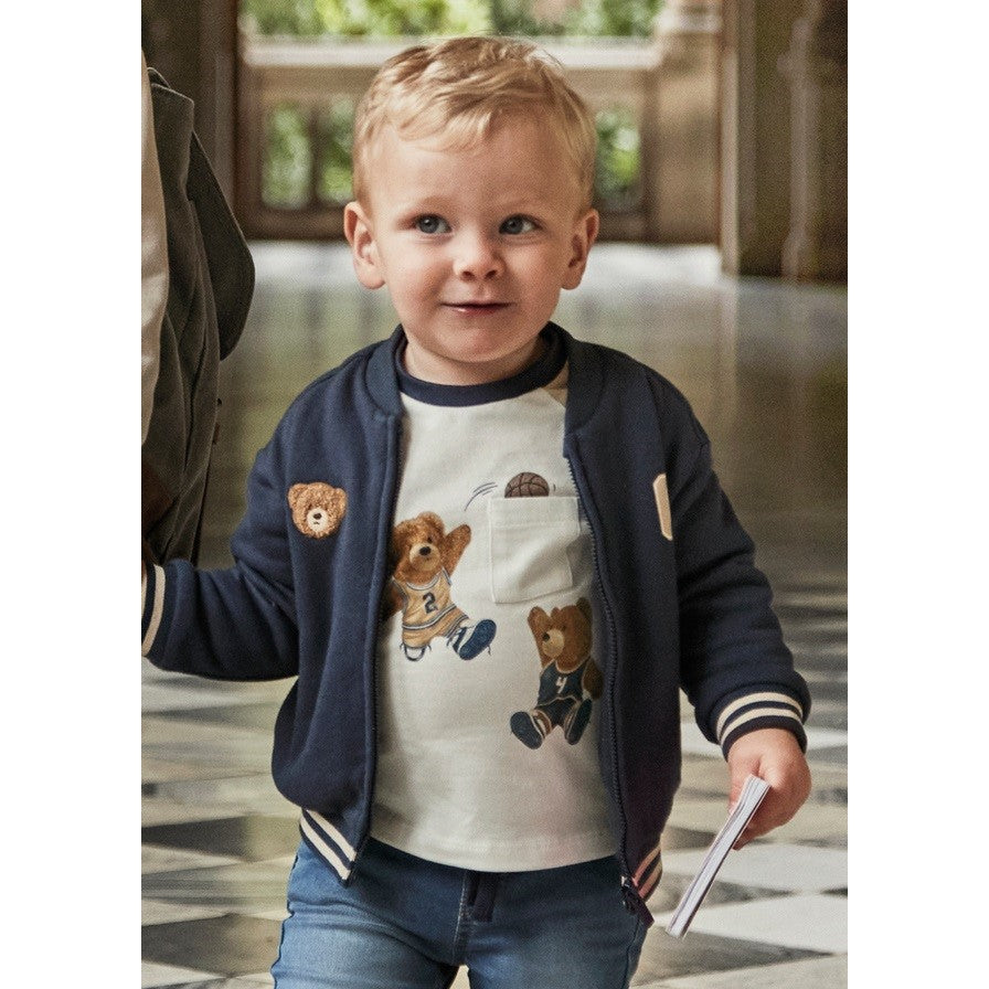 Mayoral Kışlık Erkek Bebek Uzun Kol T-shirt Bej