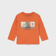 Mayoral Kışlık Erkek Bebek Uzun Kol T-shirt Turuncu