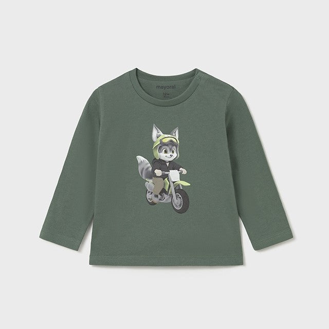 Mayoral Kışlık Erkek Bebek Uzun Kol T-shirt Yeşil