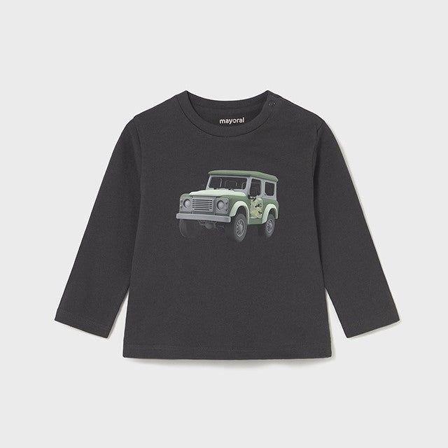 Mayoral Kışlık Erkek Bebek Uzun Kol T-shirt Siyah