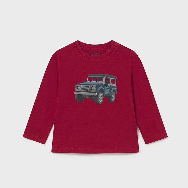 Mayoral Kışlık Erkek Bebek Uzun Kol T-shirt Kırmızı