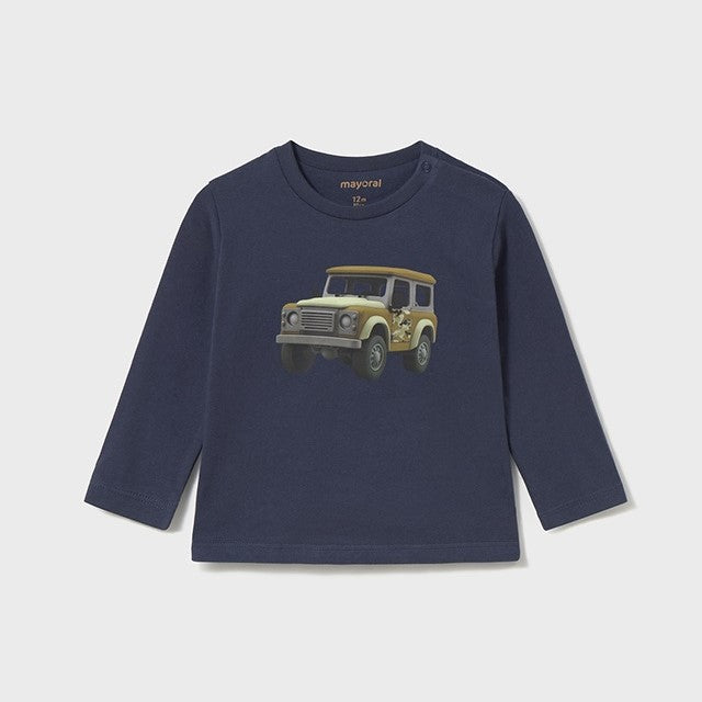 Mayoral Kışlık Erkek Bebek Uzun Kol T-shirt Lacivert