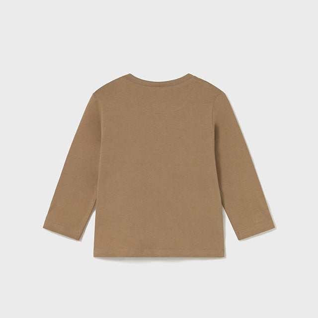 Mayoral Kışlık Erkek Bebek Uzun Kol T-shirt Kahverengi