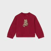 Mayoral Kışlık Kız Bebek Uzun Kol Sweatshirt Kırmızı