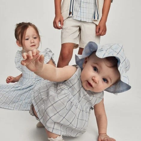 Carter's Kız Bebek Alt Üst Set Mavi