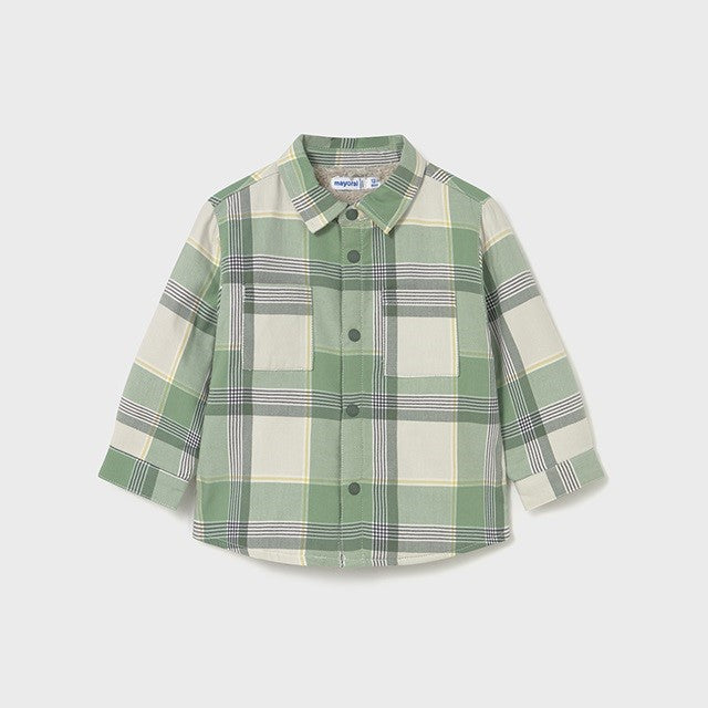 Mayoral Kışlık Erkek Bebek Ekose Gömlek Yeşil