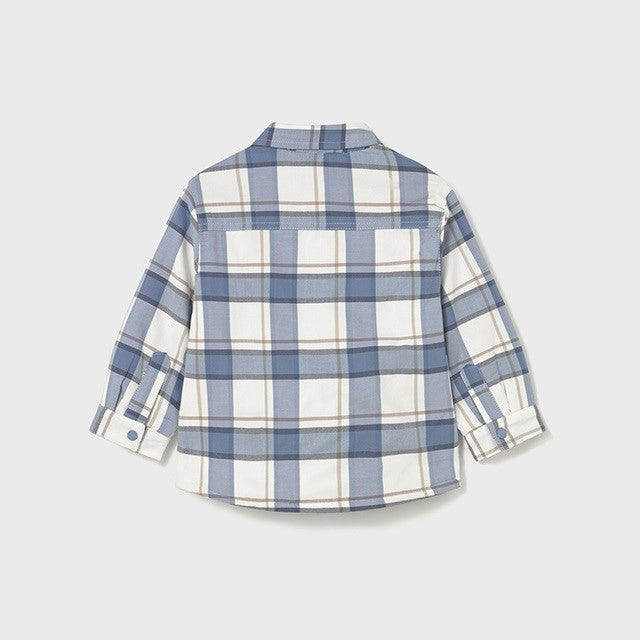 Mayoral Kışlık Erkek Bebek Ekose Gömlek Mavi