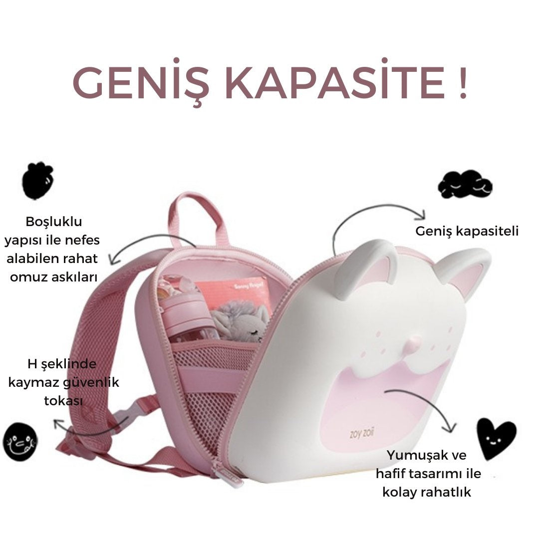 Zoyzoii Animal Serisi Pink Fox Sırt Çantası