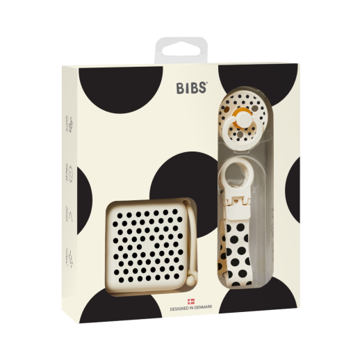 Bibs Polka Soothe&Go Hediye Seti Ivory Black 6+ Ay Siyah