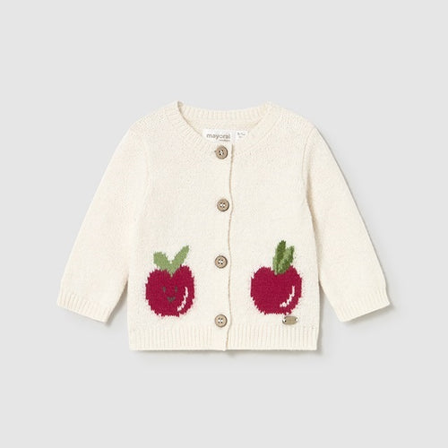 Mayoral Kışlık Kız Bebek Hırka Ceket Ekru