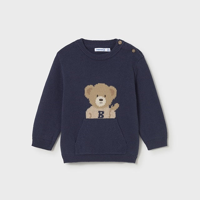 Mayoral Kışlık Erkek Bebek Örme Kazak Lacivert