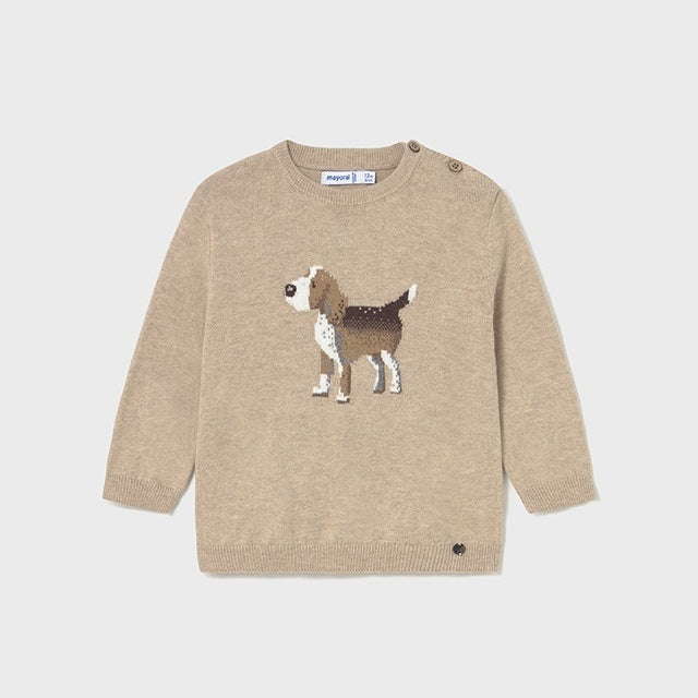 Mayoral Kışlık Erkek Bebek Örme Kazak Bej