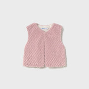 Mayoral Kışlık Kız Bebek Kürklü Yelek Pembe