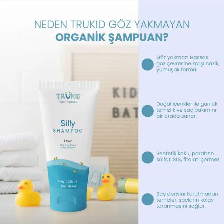 TruKid Göz Yakmayan Organik Şampuan 236.5 ml