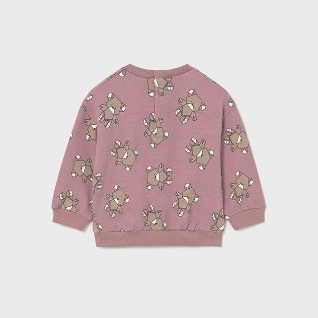 Mayoral Kışlık Kız Bebek Sweatshirt Pembe