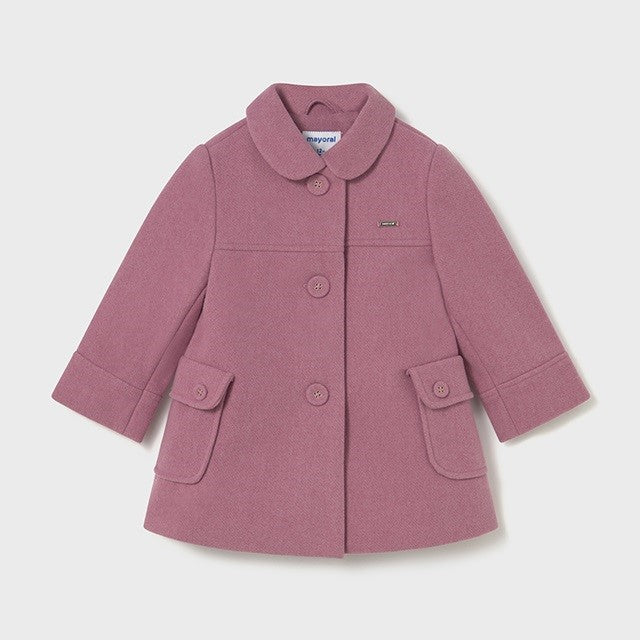 Mayoral Kışlık Kız Bebek Kumaş Palto Pembe - Mont