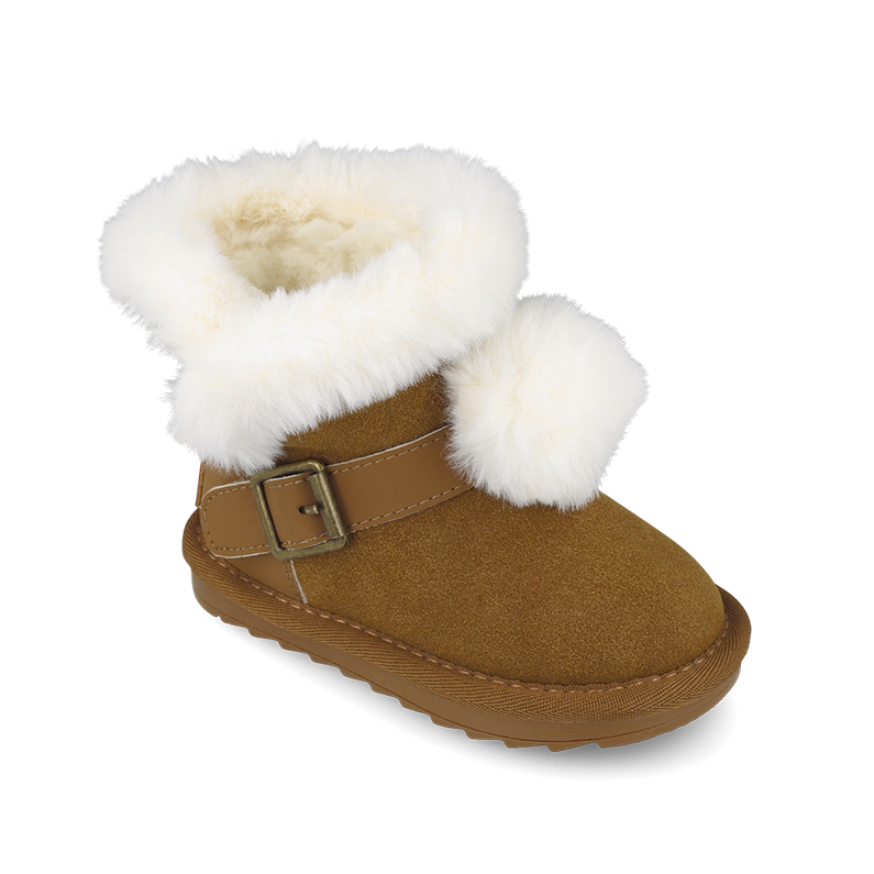 Garvalin Kız Çocuk Su Geçirmez Süet Bot Kahverengi