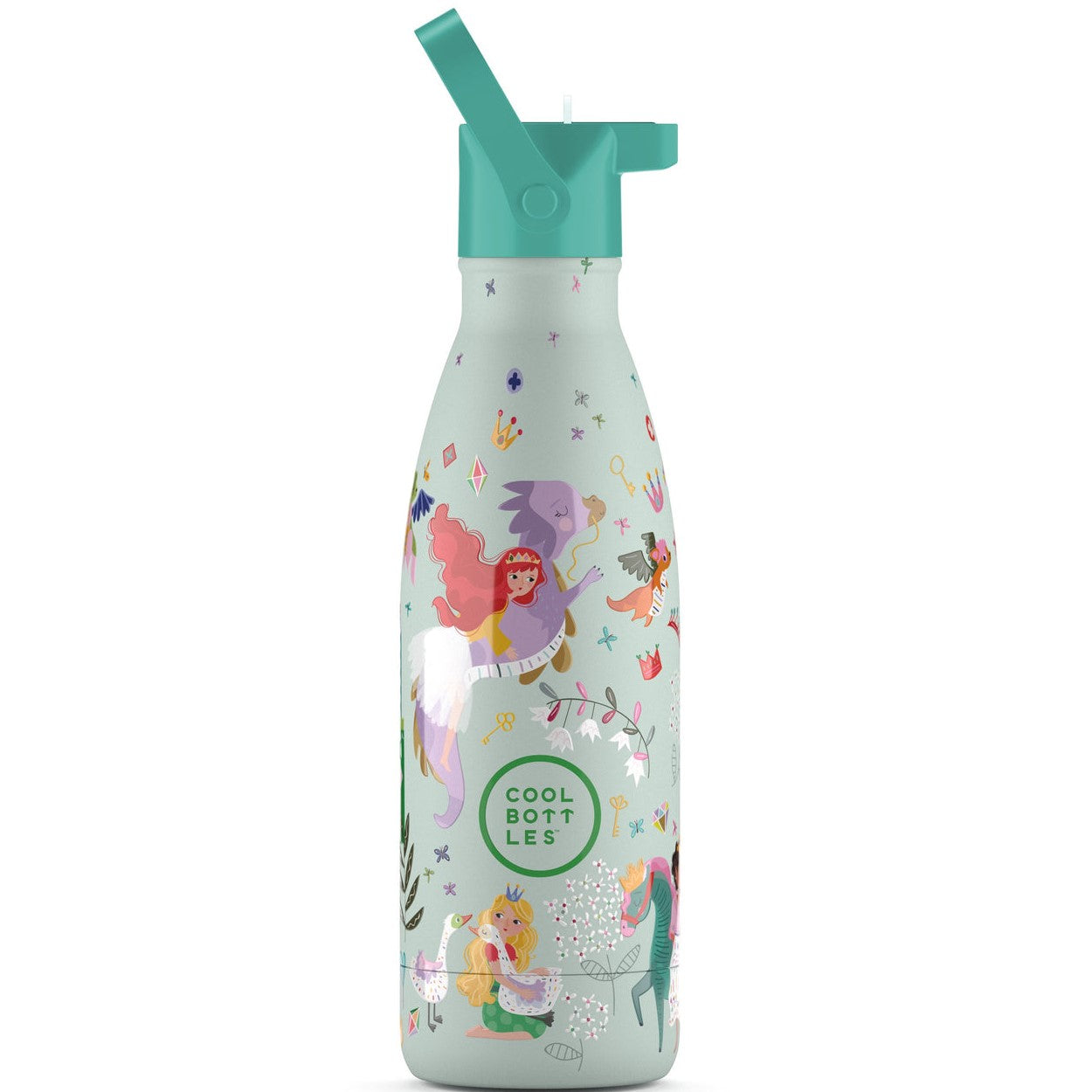 Cool Bottles Paslanmaz Çelik Suluk - The Kids Bottle Princess Kingdom 350 ml