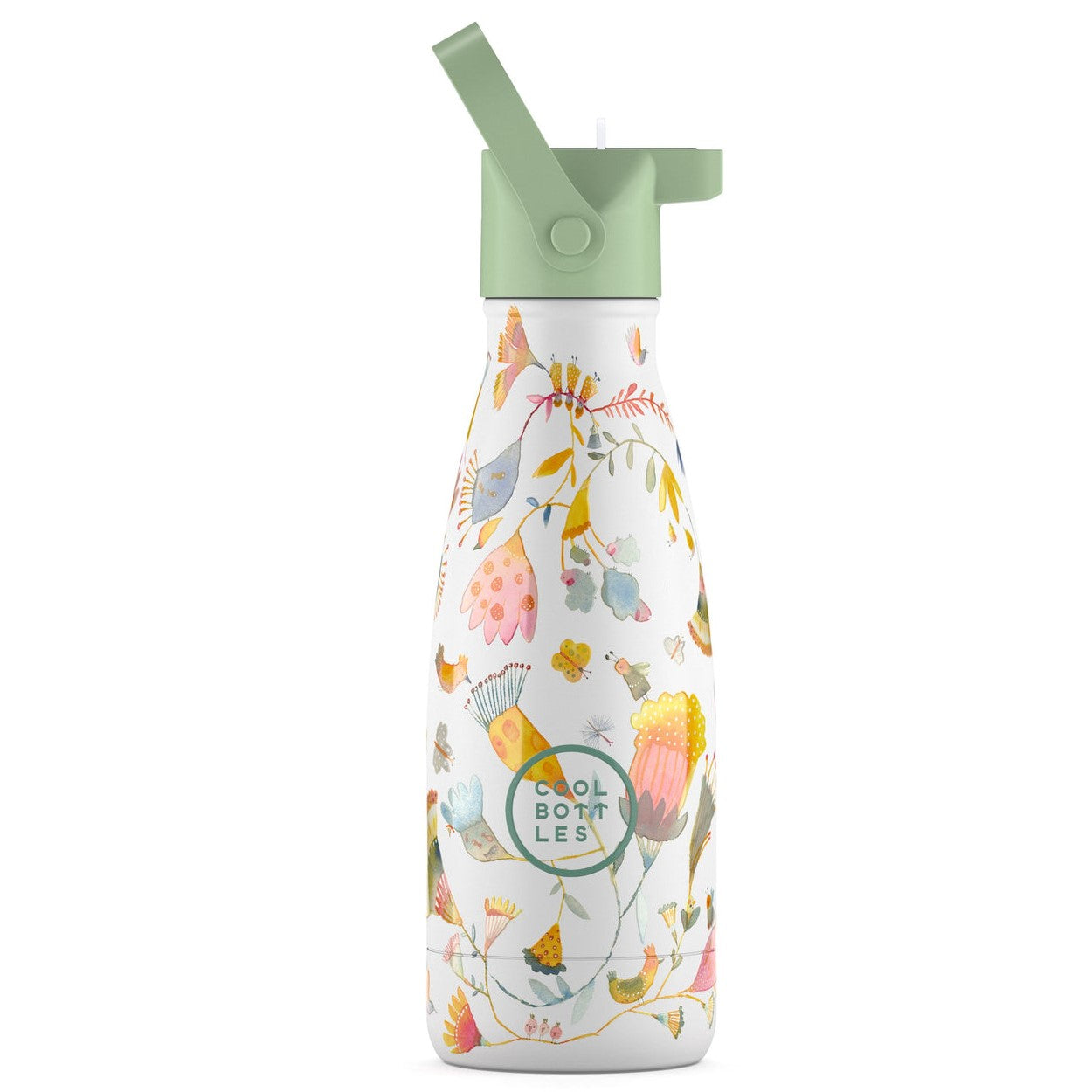 Cool Bottles Paslanmaz Çelik Suluk - The Kids Bottle Spring Flowers 260 ml