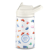 Cool Bottles Paslanmaz Çelik Suluk - The Kiddie Bottle Little Wheels 350 ml